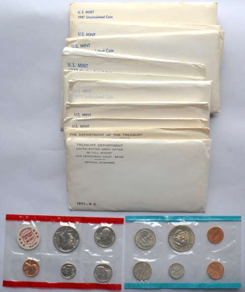 1971-1981 US Mint Sets