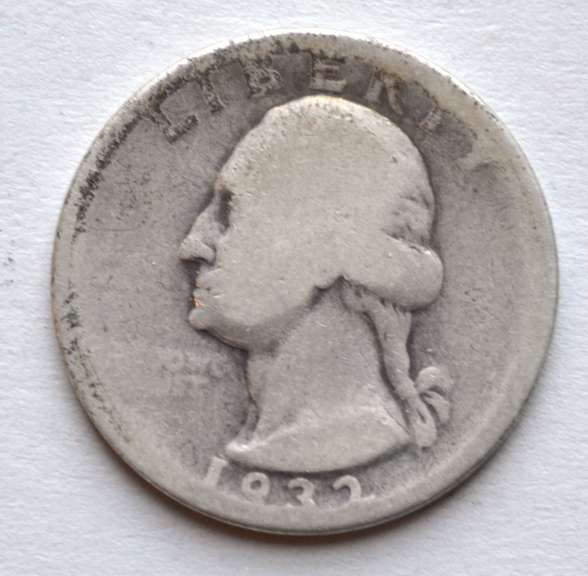 1932 D Key Washington Quarter