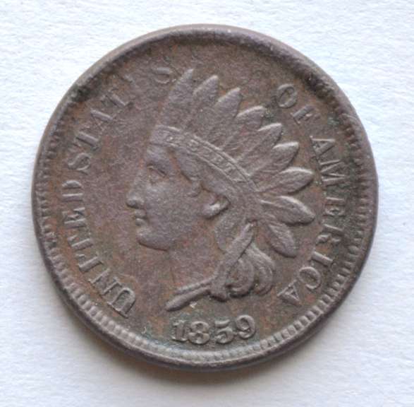1859 First Year Indian Cent