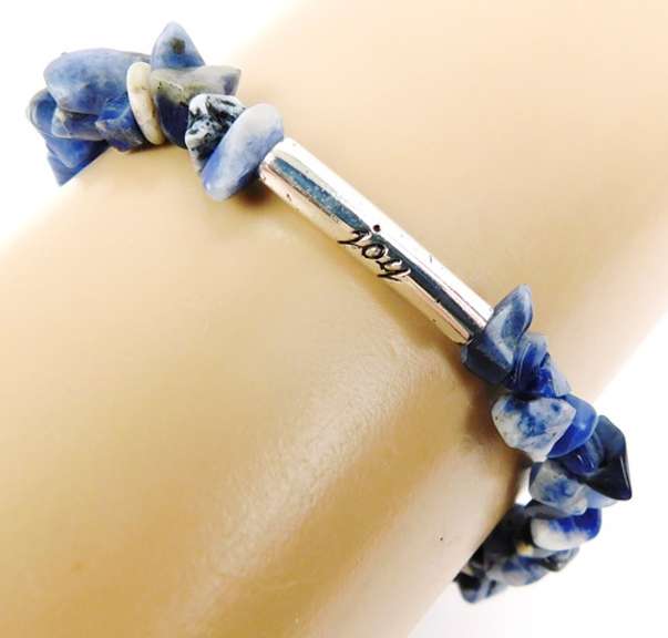 Sterling & Sodalite JOY Bracelet