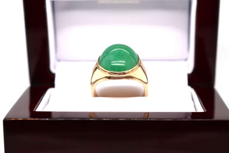 14kt Yellow Gold Emerald Ring