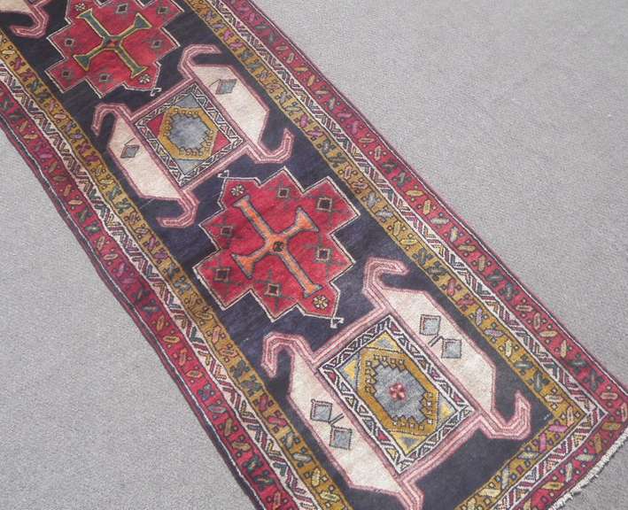 Semi Antique Persian Kurdish 13.4x3.7