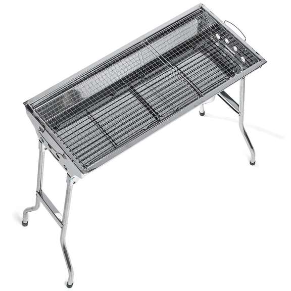 3-5 People Folding BBQ Grills Stainless Steel