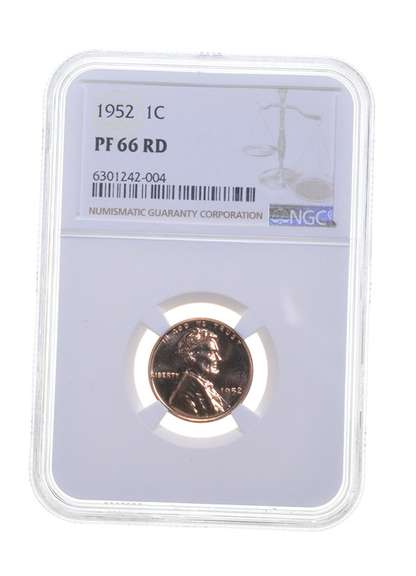 PF66 RD 1952 Lincoln Wheat Cent - Graded NGC