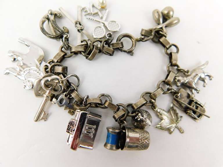 Vintage Sterling Charm Bracelet