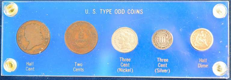 U.S. Type Odd Coins.