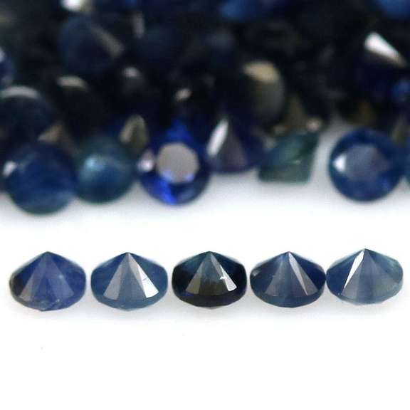 Stunning 6.19ct ink blue Sapphire set