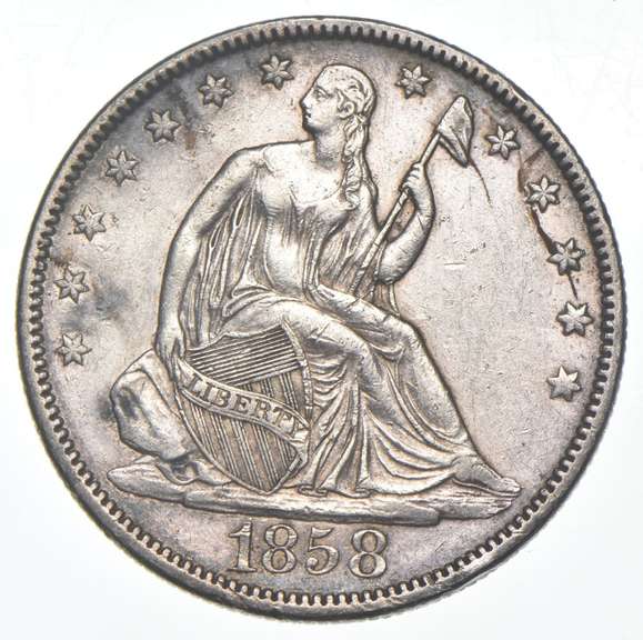 1858 Seated Liberty Half Dollar