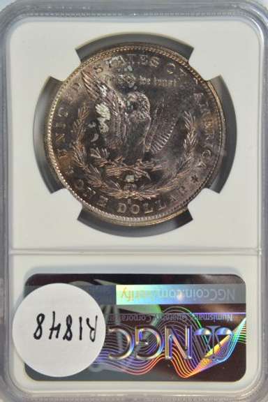 Gorgeous near Gem BU 1881-S Morgan Silver Dollar. NGC MS64