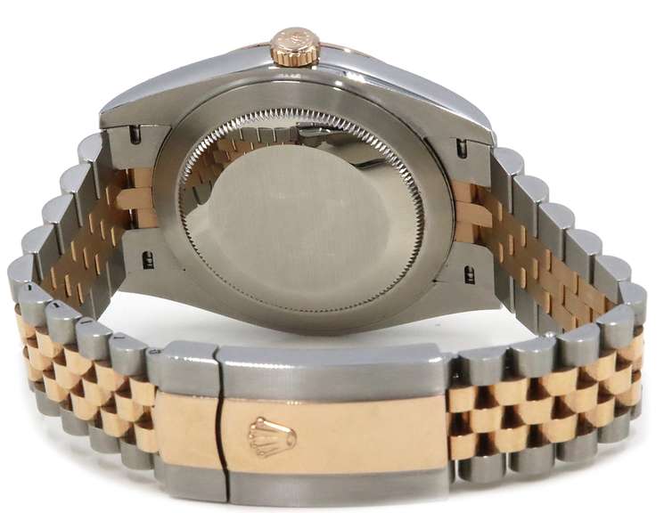 Rolex Datejust Two Tone 41mm Rose Gold Watch