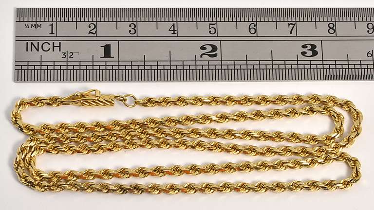 Popular Diamond Cut Rope Necklace