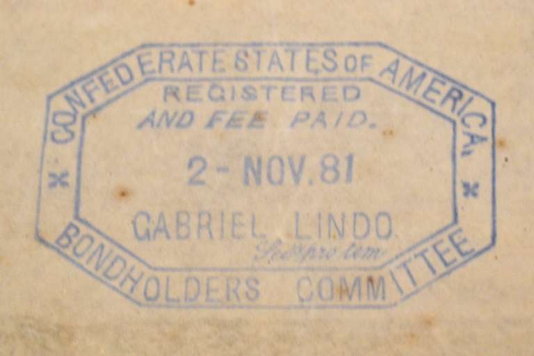 April 1 1863 $500 Confederate States Of America Coupon Bond