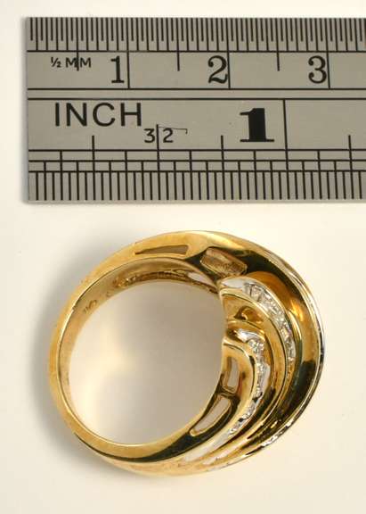 Fashionable Channel Set Diamond Ring