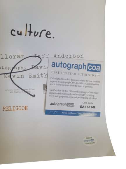 Clerks Cast Signed Autographed 27x40 Poster Kevin Smith Jason Mewes ACOA