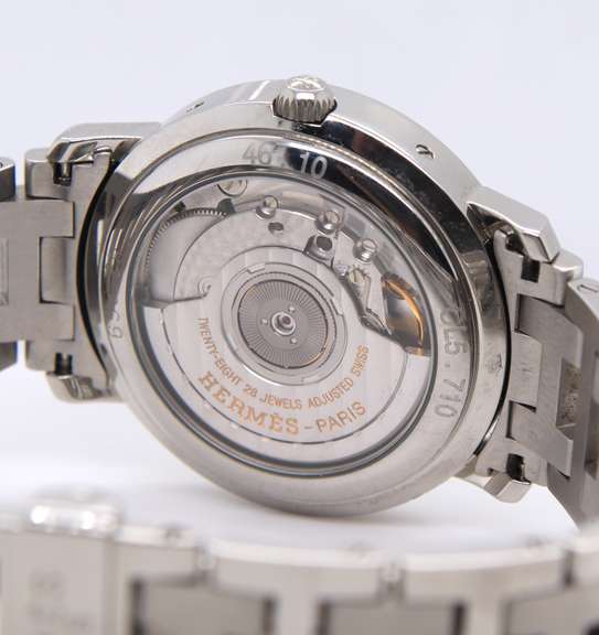 Hermes Stainless Steel Navy Blue Watch