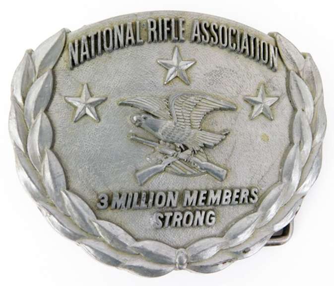 NRA 3 Star Belt Buckle