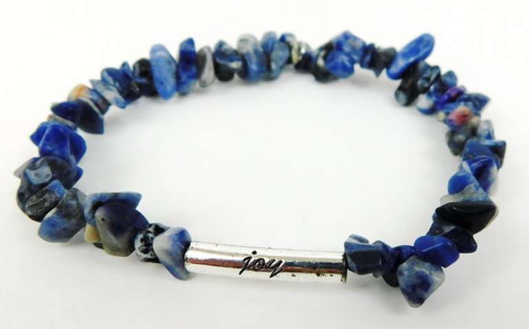 Sterling & Sodalite JOY Bracelet