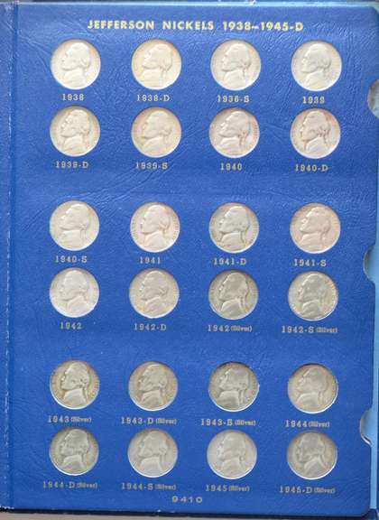 3 Complete Sets Jefferson Nickels 1938-1961