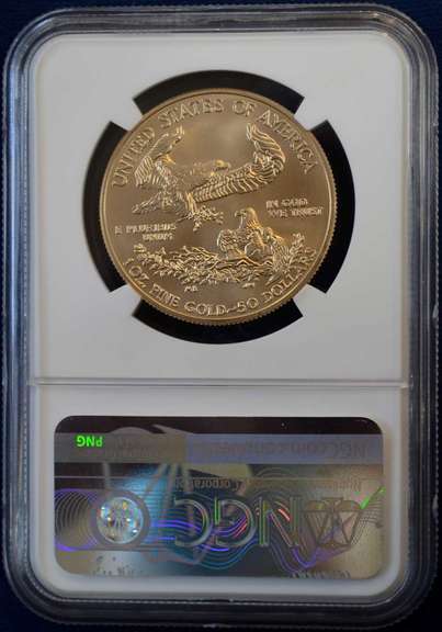 2020 $50 American Gold Eagle 1 oz NGC MS 70 Don Everhart Signed