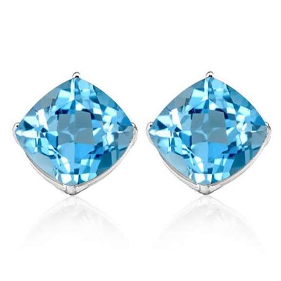 2.36 CT BABY SWISS BLUE TOPAZ 925 STERLING SILVER EARRINGS STUD