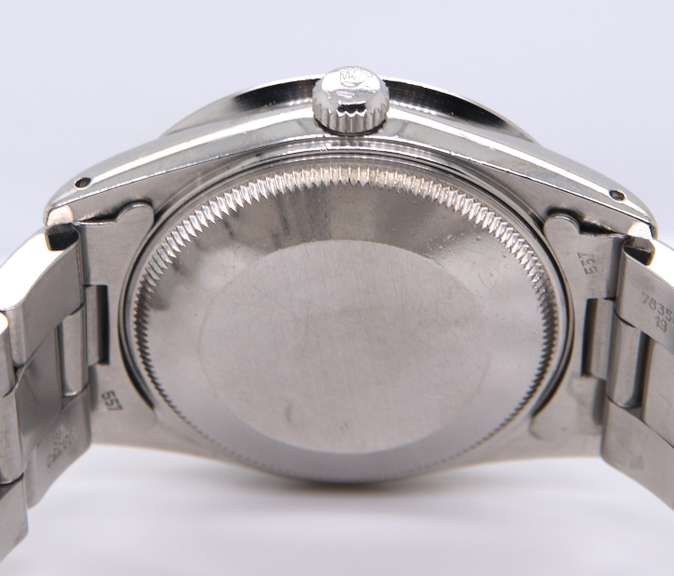 Rolex Oyster Perpetual Date Watch with Blue Dial