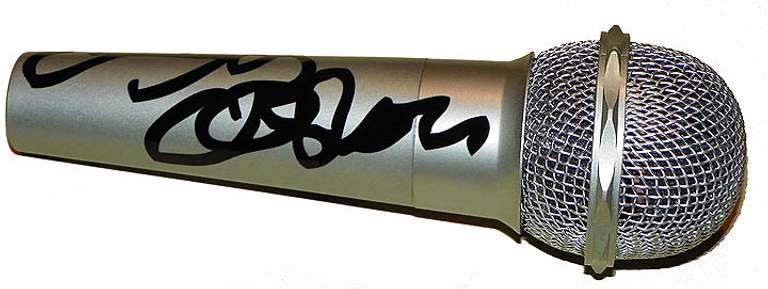 Ozzy Osbourne Autographed Facsimile Signed Microphone