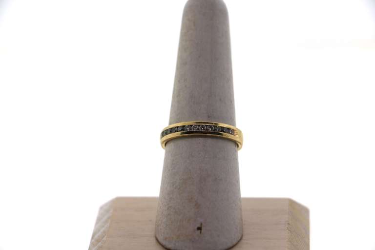 Wonderful 14k Gold Channel Set Diamond Ring