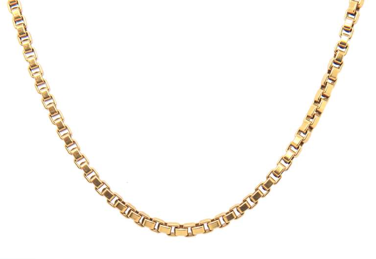 Strong 18kt Box Link Chain Necklace