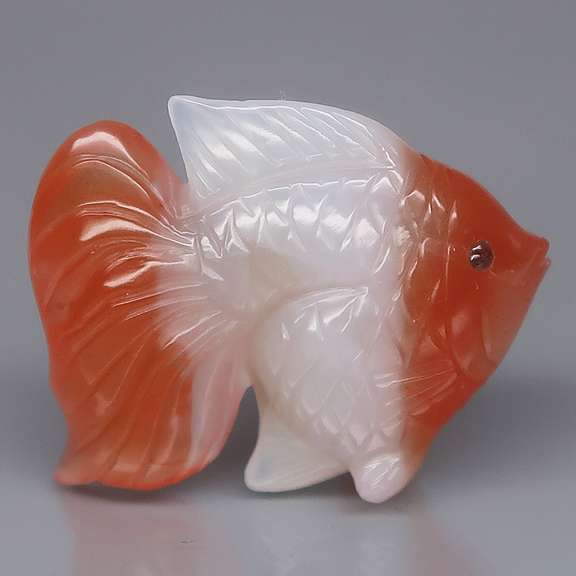 Gorgeous 41.59ct striped Agate carving