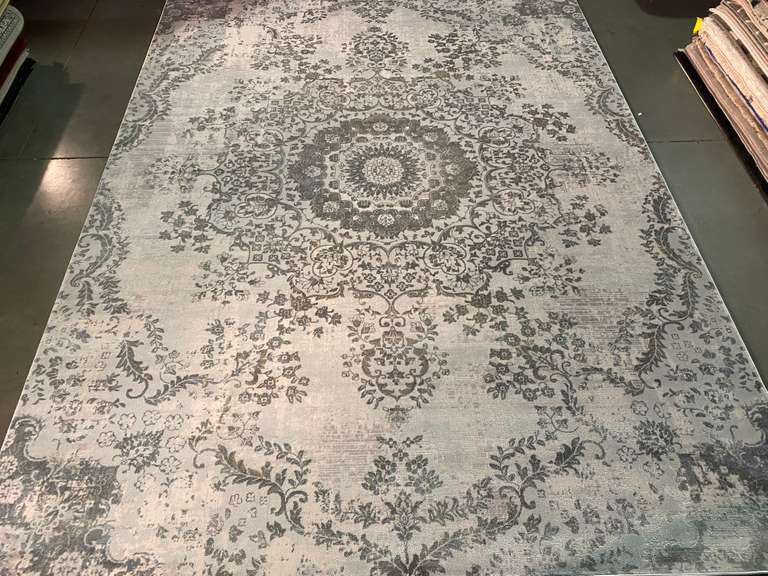 MARVELOUS VINTAGE REPRO DESIGN RUG 8X11