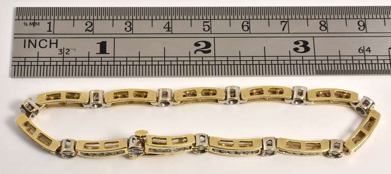 Bi-Color Diamond Bracelet