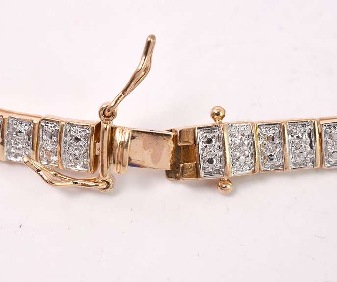 Gold Plated Bracelet in Sterling Silver