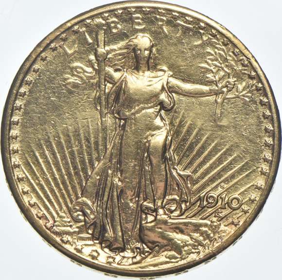 1910-S $20 Saint-Gaudens Gold Double Eagle