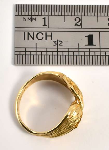 Reflective Modern 14k Gold Ring