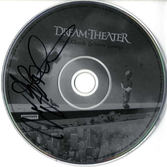 Dream Theater X2 Signed Black Clouds & Silver Linings CD