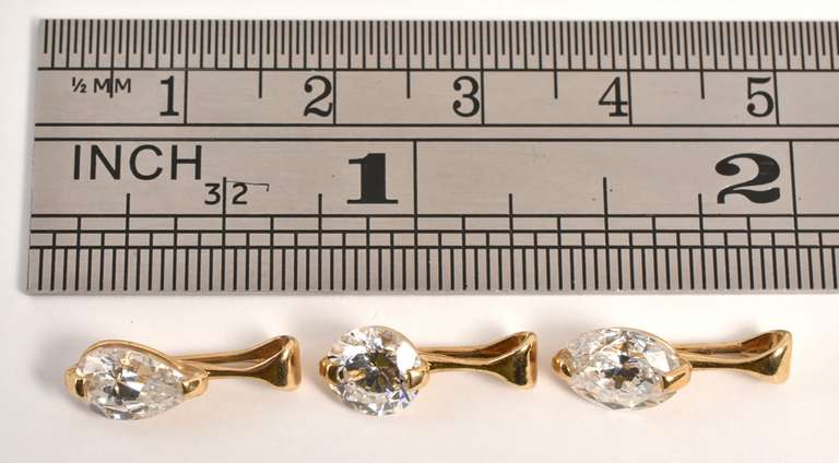 Nice Trio of CZ & 14k Pendants