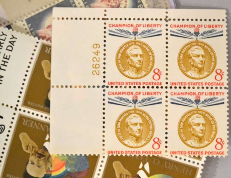 52 8 Cent Mint US Plate Blocks