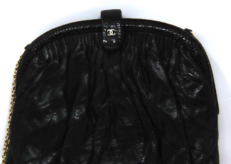Vintage Designer Chanel Karung Shoulder Bag