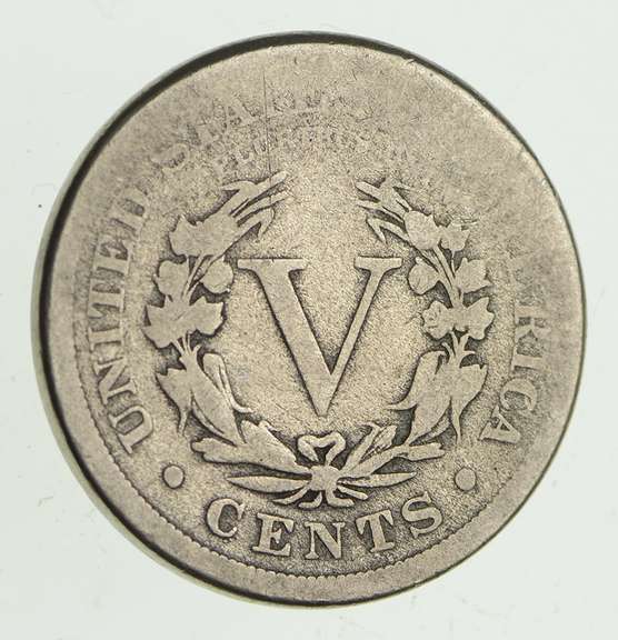 1886 Liberty V Nickel - Circulated