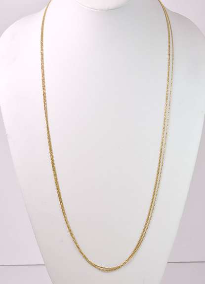 Beautiful Beaded Necklace in 14K Yellow Gold