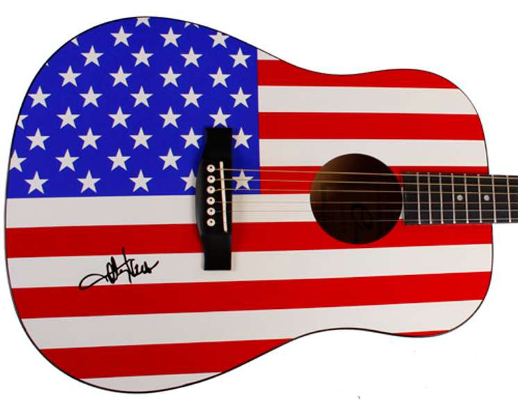 Toby Keith Autographed Facsimile Signed Acoustic Guitar