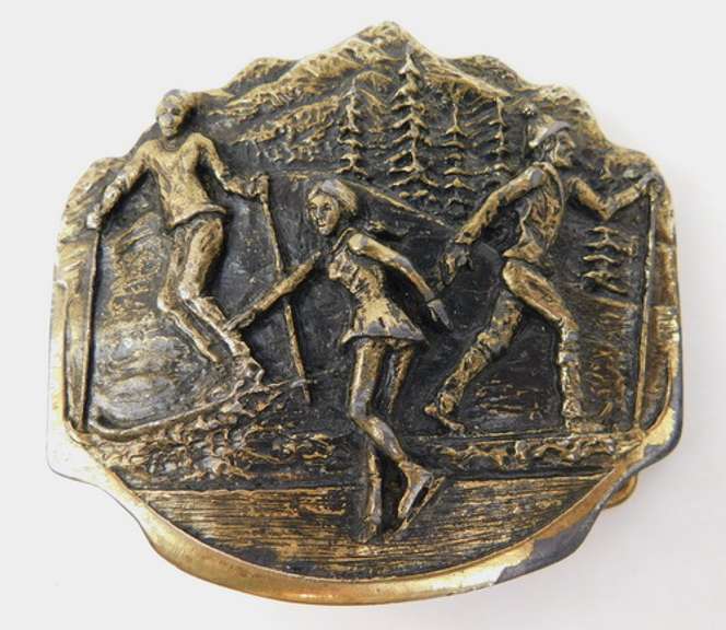 1984 Winter Sports Belt Buckle