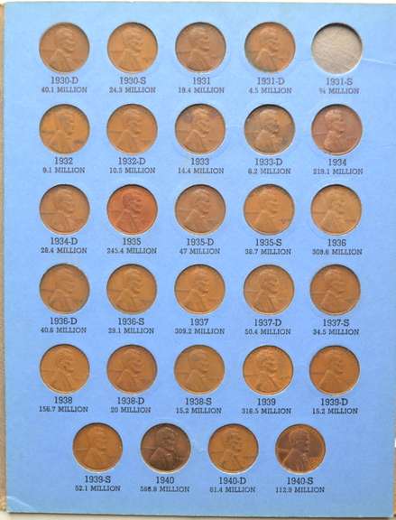 Nice Partial Lincoln Cent Album 1909-1940