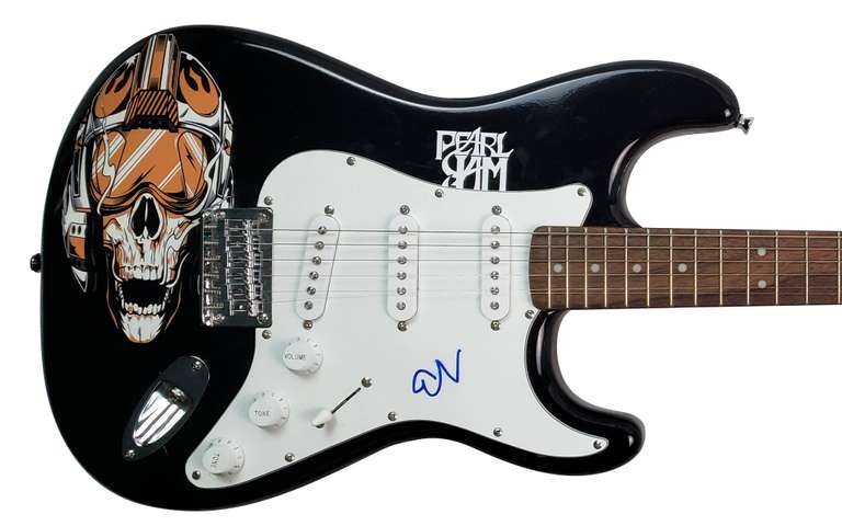 Pearl Jam Eddie Vedder Autographed Signed Photo Guitar ACOA