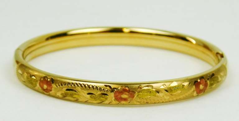 Kiddie Kraft Vintage Childs Gold-Filled Bangle Bracelet