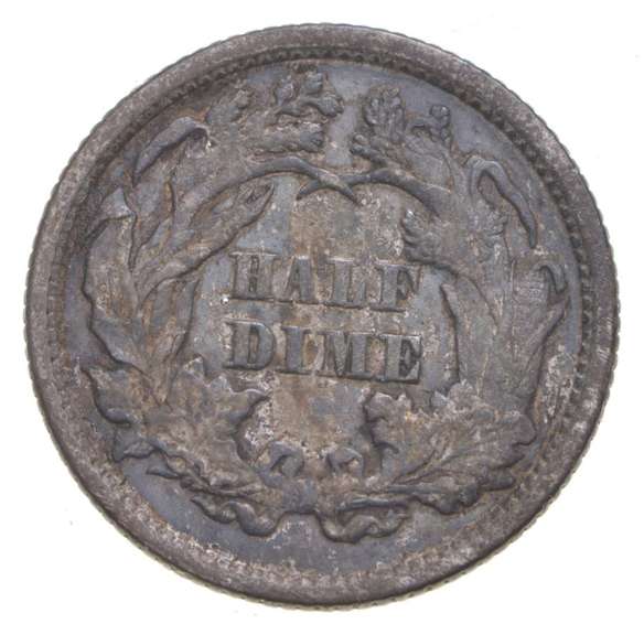 1872 Seated Liberty Half Dime