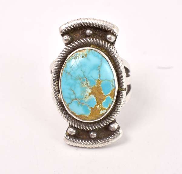 Turquoise Ring in Sterling Silver