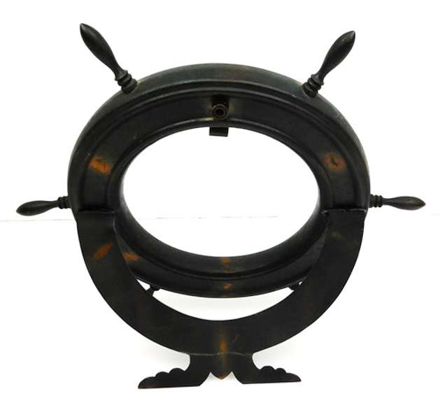 Vintage Large Naval Ship's Wheel Pocket Watch Holder