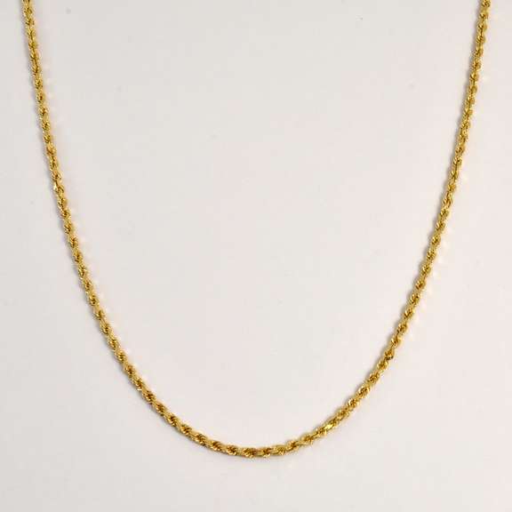 Glittering Diamond Cut Rope Necklace