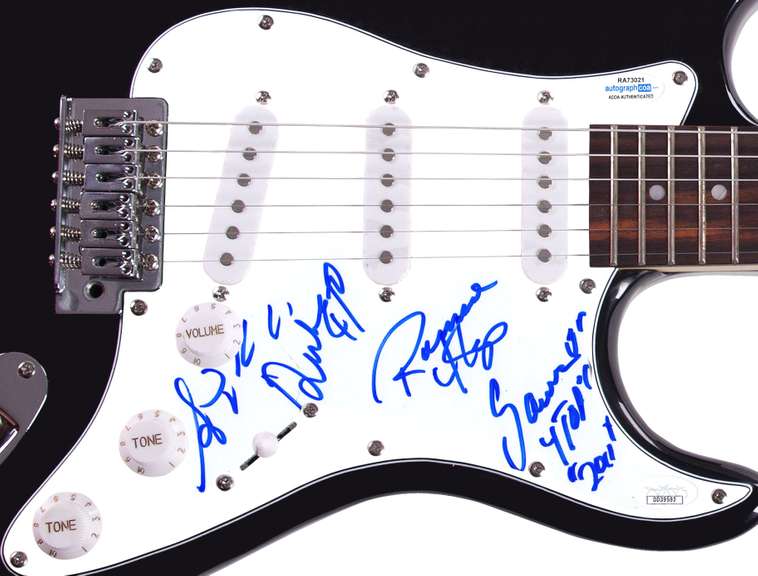 The Four Tops Autographed Signed Guitar ACOA